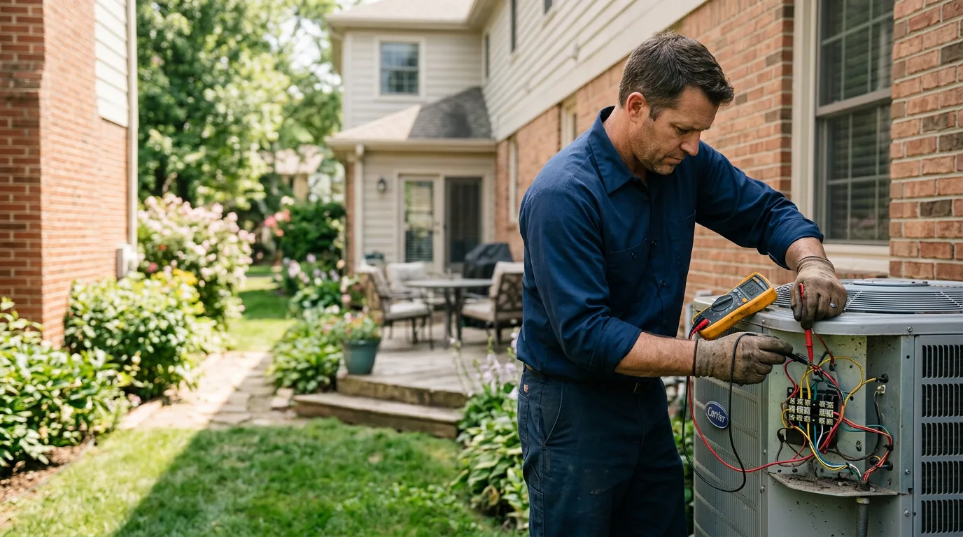 HVAC technician working near La Mesa, CA